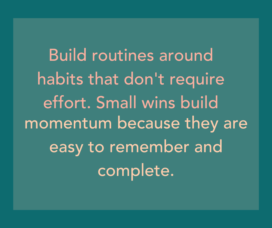 Create healthy habits easily