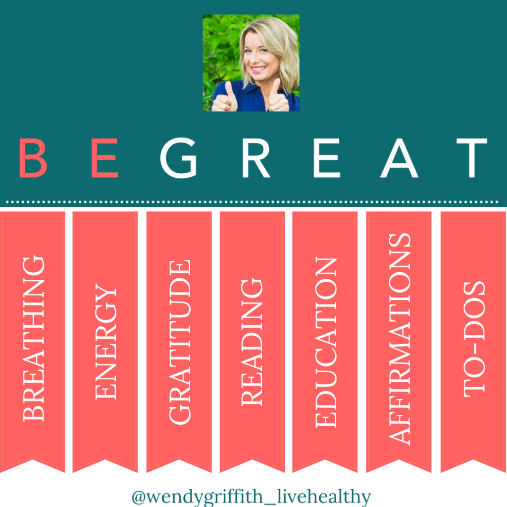 Be great acronym for blog on morning routine