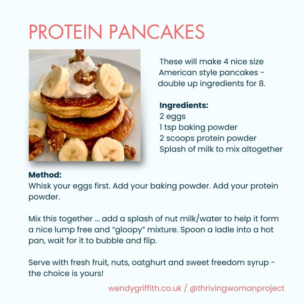 Protein pancakes recipe - simple breakfast ideas for busy mums