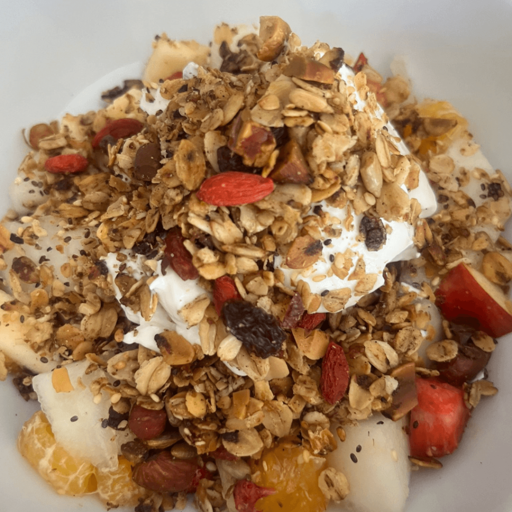 Granola breakfast idea